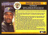 1991 Fleer #5 Barry Bonds '91 Fleer All-Star Team
