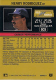 1991 Leaf #BC8 Henry Rodriguez Gold Rookies