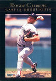 1992 Fleer #5 Roger Clemens Roger Clemens Career Highlights