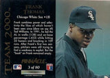 1992 Pinnacle #3 Frank Thomas Team 2000