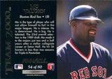 1992 Pinnacle #54 Mo Vaughn Team 2000