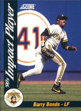 1992 Score #55 Barry Bonds 90's Impact Players