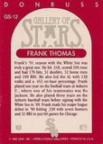 1992 Triple Play #GS-12 Frank Thomas Gallery of Stars
