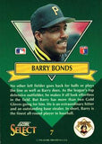 1993 Select #7 Barry Bonds Stars