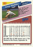 1993 Topps #183 Greg Maddux Gold