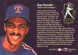 1993 Ultra #1 Juan Gonzalez Home Run Kings