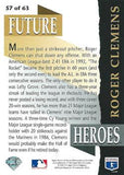 1993 Upper Deck #57 Roger Clemens Future Heroes