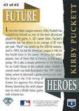 1993 Upper Deck #61 Kirby Puckett Future Heroes