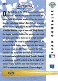 1993 Upper Deck #HR1 Juan Gonzalez Home Run Heroes
