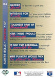 1993 Upper Deck #D4 Albert Belle On Deck