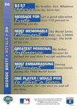 1993 Upper Deck #D6 George Brett On Deck
