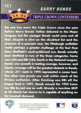 1993 Upper Deck #TC1 Barry Bonds Triple Crown Contenders