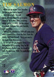 1994 Fleer #12 Tim Salmon Tim Salmon: A.L. Rookie of the Year