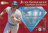 1994 Pacific #2 Juan Gonzalez Silver Prisms