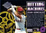 1994 Ultra #5 Juan Gonzalez Hitting Machines