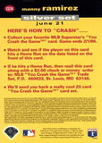 1995 Collector's Choice #CG16a Manny Ramirez You Crash the Game Silver