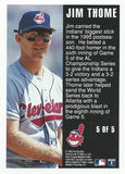 1996 Fleer #5 Jim Thome Post-Season Glory