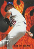 1996 Fleer #8 Hideo Nomo Smoke 'N Heat