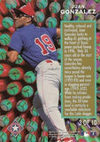 1996 Fleer Update #3 Juan Gonzalez Soaring Stars
