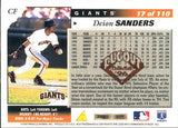 1996 Score #17 Deion Sanders Dugout Collection (Series One)