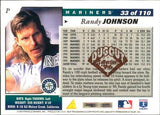 1996 Score #33 Randy Johnson Dugout Collection (Series One)