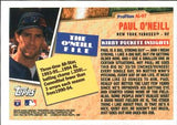 1996 Topps #AL-07 Paul O'Neill Profiles by Kirby Puckett AL