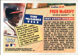1996 Topps #NL-05 Fred McGriff Profiles by Tony Gwynn NL