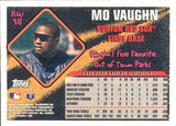 1996 Topps #RW18 Mo Vaughn Road Warriors