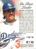 1996 Ultra #7 Mike Piazza On-Base Leaders