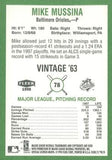 1998 Fleer Tradition #78 Mike Mussina Vintage