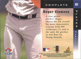 1998 Score Rookie & Traded #8B Roger Clemens Complete Players
