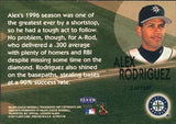 1998 Ultra #2 BF Alex Rodriguez Back to the Future