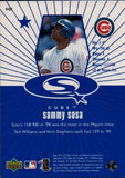 1999 UD Choice #SQ2 Sammy Sosa StarQuest Blue