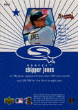 1999 UD Choice #SQ10 Chipper Jones StarQuest Blue