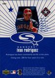 1999 UD Choice #SQ20 Ivan Rodriguez StarQuest Blue