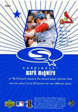 1999 UD Choice #SQ22 Mark McGwire StarQuest Blue
