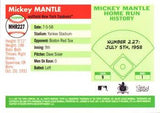 2007 Topps #MHR227 Mickey Mantle Mickey Mantle Home Run History