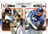 2010 Topps #LL20 Frank Thomas / Prince Fielder Legendary Lineage