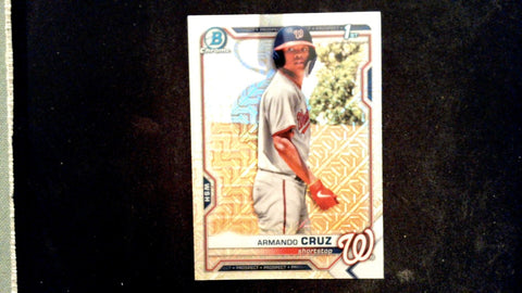 2021 Bowman Chrome #BCP-247 Armando Cruz Prospects Mojo Refractor