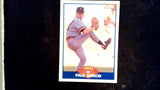 1989 Score #595a Paul Gibson Player grabbing crotch in background