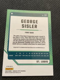 2024 Donruss #22 George Sisler Optic Blue Velocity Prizms