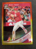 2018 Donruss Optic #121 Mike Trout Red and Yellow