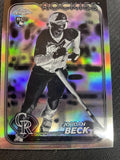 2024 Topps Chrome Update #USC20 Jordan Beck Negative Refractors
