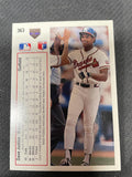 1991 Upper Deck #363c Dave Justice