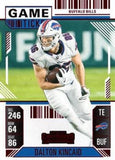 2024 Panini Contenders #12 Dalton Kincaid Game Ticket Red