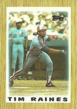 1987 Topps Major League Leaders Minis #17 Tim Raines