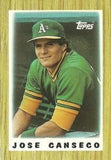 1987 Topps Major League Leaders Minis #68 Jose Canseco