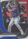 2020 Panini Prizm #13 Yonathan Daza Red, White and Blue Prizm