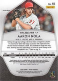 2020 Panini Prizm #55 Aaron Nola Red, White and Blue Prizm