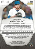 2020 Panini Prizm #203 Anthony Kay Neon Orange Prizm #/100